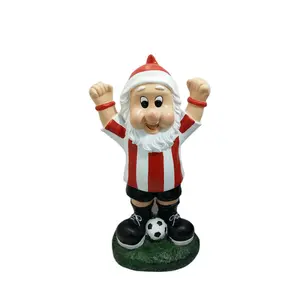 Gnomo de fútbol de resina personalizado para regalo, elfos de fútbol de resina para regalo y decoración del hogar