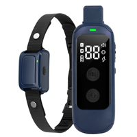 Collier de dressage pour chien rechargeable avec télécommande, 3 signaux sonores, 16 vibrations, choc statique, affichage numérique pour l'entraînement du comportement anti-aboiement du chien