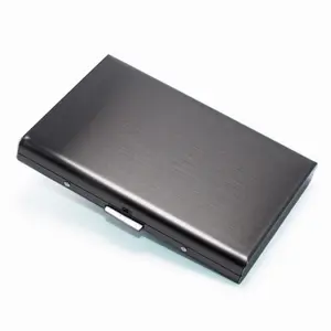 Business ID Credit Cards Aluminum Metal Waterproof Wallet Anti-magnetic Bank Card Box Office Card Case Accessories