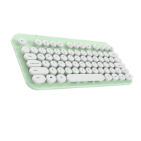 Clavier rond de haute qualité 77 touches sans fil BT 2.4G rétro pour ordinateur portable et interface USB