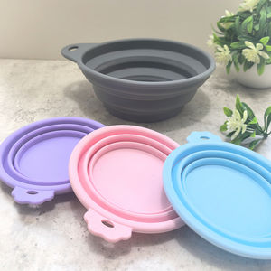 Penjualan Terbaik tutup kaleng silikon untuk makanan kucing dan anjing tutup silikon tiga-dalam-satu ramah lingkungan bebas BPA peralatan dapur mangkuk hewan peliharaan - Product Image 1