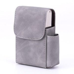 20er Pack Kreatives Design Dicker Zigaretten etui aus PU-Leder Praktischer tragbarer Feuerzeug halter für Männer und Frauen Multifunktional - Product Image 4
