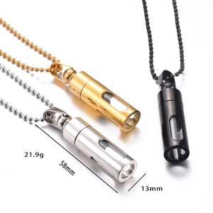 Pendentif commémoratif pour femmes et hommes en acier inoxydable et verre, avec flacon ouvrable pour cendres et fleurs, bijou urne - Product Image 6