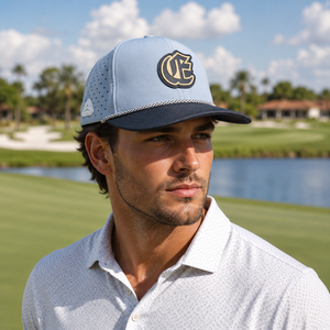 Custom Silicone Logo Golf Cap 5 Panel Custom High Quality Low MOQ Breathable Quick Dry Adjustable Strap Durable Men - Product Image 5