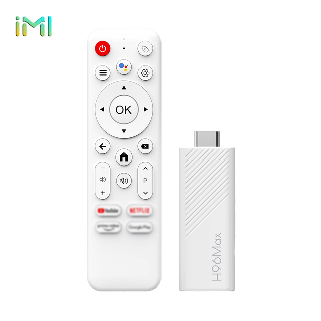 Android 14 2.4G/5G Dual-band WiFi6 2GB RAM Allwinner Quad Core TV Stick H96max H313