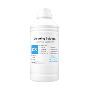 Ocbestjet 1000ml nước dựa trên thăng hoa thuốc nhuộm giấy tráng mực làm sạch Cleaner giải pháp chất lỏng chất lỏng cho printhea và ống - Product Image 2