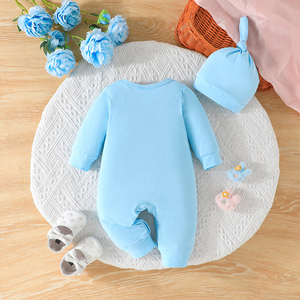 <span class=keywords><strong>Combinaison</strong></span> pour bébé d'automne avec imprimé animal, manches longues, <span class=keywords><strong>combinaison</strong></span> unisexe en spandex/polyester, vêtements rampants, barboteuse avec chapeau - Product Image 2