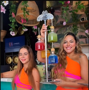 375ml Plastique <span class=keywords><strong>Patron</strong></span> <span class=keywords><strong>Tequila</strong></span> Bouteille Or Acier Inoxydable Stand Bar Tour Accessoire pour Stock Arbre Drinkware Accessoires - Product Image 3