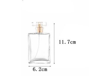 Bình xịt nước hoa thủy tinh trong suốt 100ml di động, mạ vàng + bạc, chai xịt nước hoa rỗng có thể nạp lại, bộ khuếch tán tinh dầu dạng que - Product Image 6