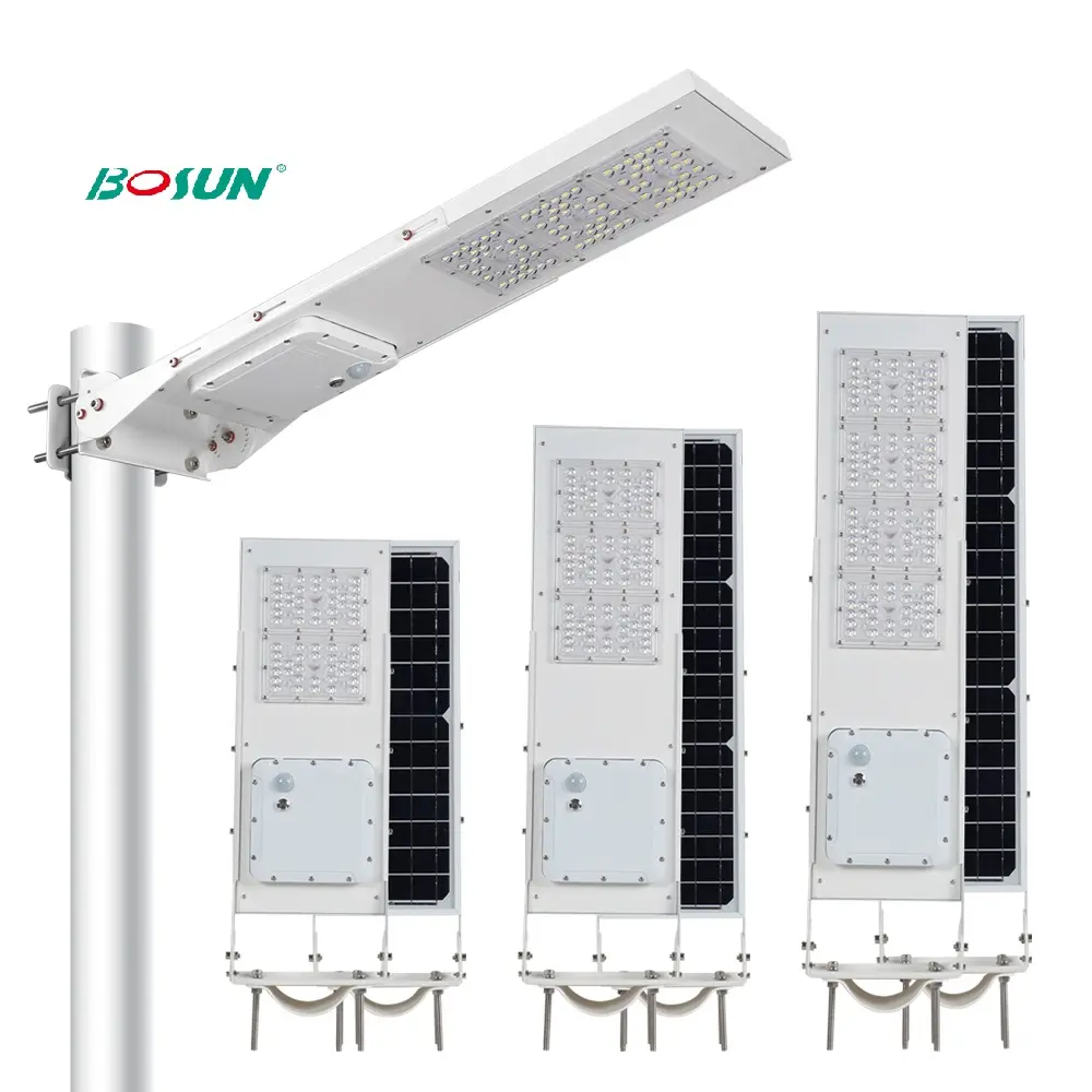 GEBOSUN-iluminación exterior de 20W, 30W, 50W, luces Led solares integradas todo en uno para Calle y carretera