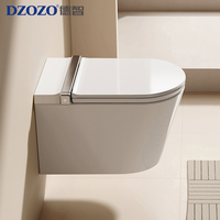 S005 WC Intelligent en Céramique pour Salle de Bain, Toilettes Modernes de Luxe Électriques Monobloc avec Bidet pour Hôtels