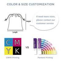 Sac de rangement en toile à cordon, en tissu épais, anti-poussière, avec logo imprimé personnalisé, pour cosmétiques, vente en gros