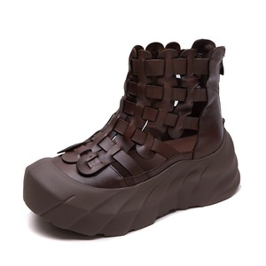 Botas de Mujer Tejidas a Mano, Diseño Verano 2025, Transpirables, de Caña Alta, Estilo Retro, Cómodas y a la Moda - Product Image 1