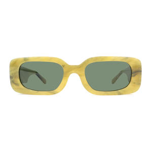 Gafas de Sol de diseñador Premium para hombre Nuevos estilos Gafas de sol negras rectangulares de Actate curadas - Product Image 1