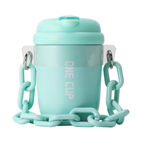 Bouteille d'eau isotherme en acier inoxydable Olerd 480 ml avec sangle, option logo personnalisé, gobelet thermique pour les voyages et la salle de sport