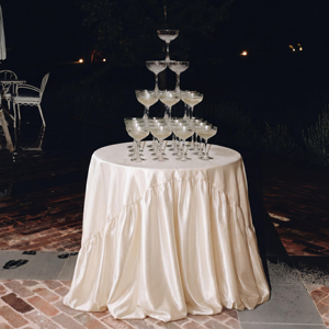 <span class=keywords><strong>Tovaglia</strong></span> <span class=keywords><strong>Rotonda</strong></span> Personalizzata in <span class=keywords><strong>Cotone</strong></span>, Lino e Poliestere Satinato per Matrimoni, Banchetti e Feste di Compleanno - Product Image 2