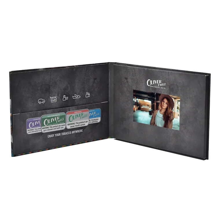 प्रचार विज्ञापन एलसीडी स्क्रीन एलईडी स्क्रीन व्यापार उपहार कार्ड डिजिटल tft स्क्रीन वीडियो ग्रीटिंग कार्ड