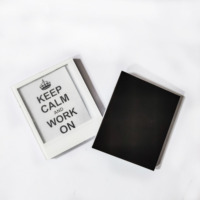 Souvenir personnalisé différents pays sublimation mini cadre photo ébauches pour aimant de réfrigérateur