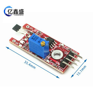 Módulo de Sensor de Efecto Hall Lineal YIXINSHENG KY-024, Salida Analógica/Digital de 5V, Detección de Campo Magnético - Product Image 2