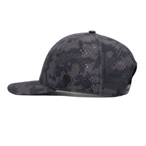 Casquette de baseball à 6 panneaux en tissu polyester imperméable personnalisé TCAP Chine avec patch en caoutchouc - Product Image 4