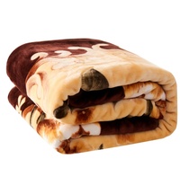 Couverture raschel tricotée chaude et douce de luxe, couvertures pour l'hiver 8 kg lit double 2 plis, couverture coréenne en vison pour l'hiver