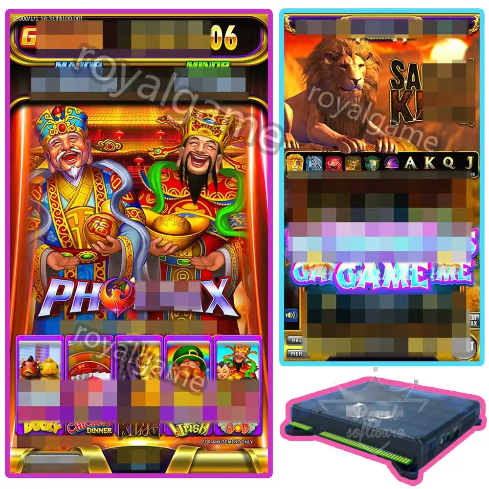 Phoenix asli pengembang profesional, Game Arcade pengontrol emas 5in1 perangkat lunak Game dioperasikan koin IGS