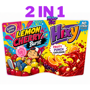 Bolsas de Plástico con Cierre Hermético, Impresión por Grabado, a Prueba de Olores, Bolsas Doypack de 3.5G, 7G, 14G para Tabaco, 2 en 1, Bolsas Mylar Cali - Product Image 1