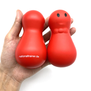 Pallina Antistress Personalizzata in PU Rossa con Logo, Giocattolo Promozionale per Bambini con Magnete - Product Image 1