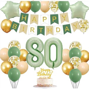 Decoraciones de <span class=keywords><strong>Cumpleaños</strong></span>, Artículos para Fiestas, Pancarta de <span class=keywords><strong>Feliz</strong></span> <span class=keywords><strong>Cumpleaños</strong></span>, Globos de Látex y Confeti, Globos Dorados para el 10º <span class=keywords><strong>Cumpleaños</strong></span> - Product Image 5