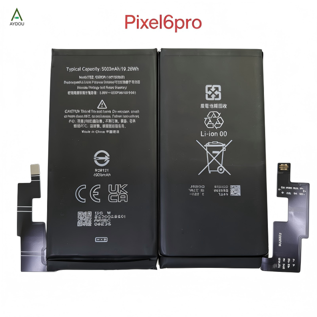 Google Pixel 6 Pro 5003mAh Rechargeable Li-polymer Lithium Battery Mobile Phone Wholesale Original Quality Black