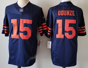 Groothandel Amerikaanse Voetbaltruien Chicago City 18 # Williams 15 # Odunze 2 # Moore 34 # Payton Vp Gelimiteerde Gestikte Jersey Shirts Top - Product Image 3