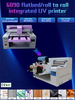 Weprint Nouvelle Imprimante DTF UV à plat et rouleau 6050 2 têtes 5060 pour film AB, autocollants en cristal, avec laminateur, machine tout-en-un