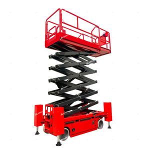 Plataforma Elevadora de Tijera Autopropulsada de 6-14 Metros con Estabilizadores Hidráulicos, Nivelación con un Botón y Autonivelación para Trabajo Aéreo - Product Image 1
