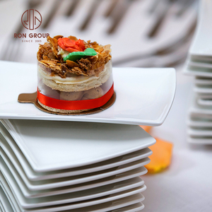 Restaurant <strong>Square</strong> Shape <strong>Dinner</strong> <strong>Set</strong> Plate White Porcelain Ceramic Custom Bowl Salad Oval Platter Dinnerware <strong>Sets</strong> - Product Image 5