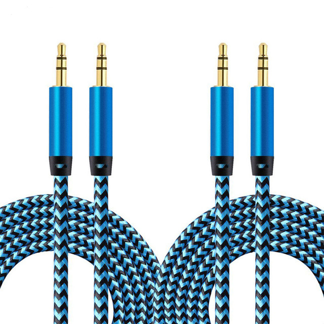 For Speaker Audio Cable 3.5mm-3.5mm Cable AUX Port Adapter Cable Jack 3.5mm for Speaker Mobile Phones