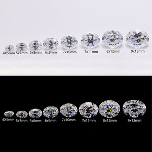 Circonia Cúbica Sintética de Alta Calidad, Forma Ovalada, Blanca, 5A, Gemas Sueltas para Joyería - Product Image 6