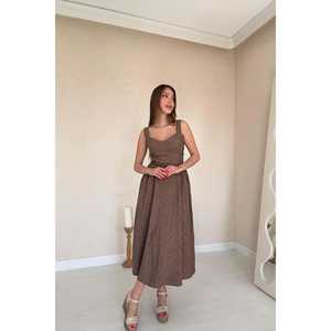 Robe en fourrure de vison en gros, avec fronces latérales, bonnets intégrés, logo personnalisable, tailles XS-2XL, tendance, ODM pour soirées et clubs, style Empire, dos nu, translucide - Product Image 4