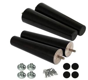 Solid Wood Furniture Legs for Dining <b>Table</b> Sofa Couch-Powder Coated Black Brown Modern Design WEKIS Brand Bedroom Living Room - Product Image 2