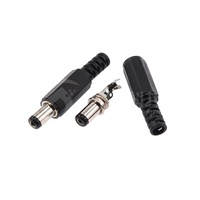 NOUVEAU DC005 Prise d'alimentation DC mâle et femelle 5.5-2.1/2.5mm Connecteur à trou rond 3.5-1.35mm