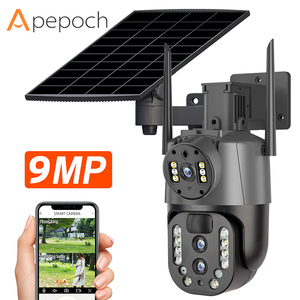 Productos más vendidos hogar 9MP 10X zoom digital V380 <span class=keywords><strong>icsee</strong></span> 3 lente Cámara al aire libre 4g gsm tarjeta SIM WiFi energía <span class=keywords><strong>solar</strong></span> al aire libre - Product Image 1
