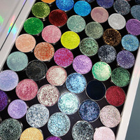Palette de fards à paupières pour fabricants, maquillage haute pigmentation, fard à paupières pressé, marque privée, palette de fards à paupières monochromes ou duochrome