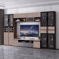 Nouveau design de luxe moderne pour la maison unité murale de divertissement meuble TV support simple de haute qualité meuble TV pour le salon