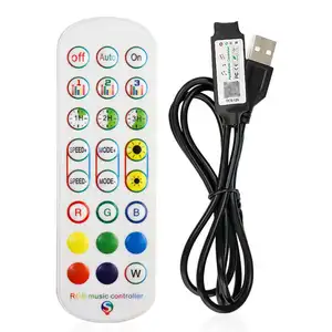Interruptor remoto comercial aplicación de control de teléfono móvil temporizador de larga distancia RGB música colorida controlador de tira de luz LED