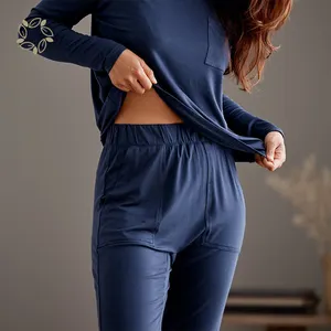 Bambus Damen-Nachtwäsche-Set Nachtanzug für Damen Loungewear nachhaltige Bambus-Hauskleidung Damen-Pjama-Set Damen-Pjama