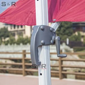 2026 Çok Satan Alüminyum Güneşlik Açık Hava Veranda Büyük Şemsiye Tabanları Su Geçirmez Katlanabilir Oteller Spor Salonları İçin - Product Image 5