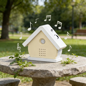 Machine à sons d'oiseaux compacte en forme <span class=keywords><strong>de</strong></span> maison, <span class=keywords><strong>bruit</strong></span> blanc <span class=keywords><strong>pour</strong></span> le sommeil et le soulagement du stress, détecteur <span class=keywords><strong>de</strong></span> mouvement <span class=keywords><strong>pour</strong></span> le camping et <span class=keywords><strong>l</strong></span>'utilisation en jardin - Product Image 3