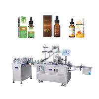 Machine d'emballage sous film transparent de type convoyeur continu pour l'emballage cosmétique