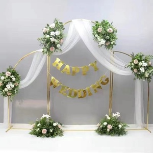 Lot de 3 Supports d'arche de mariage en métal pour toile de fond, décoration florale et d'arche de ballons pour mariages, baby showers, fêtes d'anniversaire en extérieur et jardins - Product Image 5