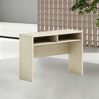 Meubles de bureau de style minimaliste 120cm Tables de formation informatiques pratiques Bureau de console en bois de noyer naturel pour salles de réunion