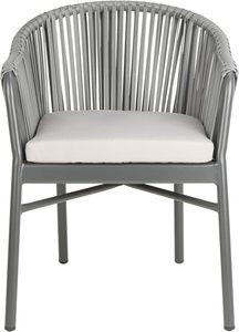 Colección para Exteriores Stefano Grey, Cojines Apilables para Sillas de Cuerda, Construcción de Metal y Ratán, para Pesca, Senderismo, Jardín, Viajes - Product Image 6